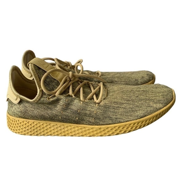 Adidas Pharrell X Tennis Hu Dip Dyed Sneakers Yellow Human Race Tennis Shoe 10 main image 9